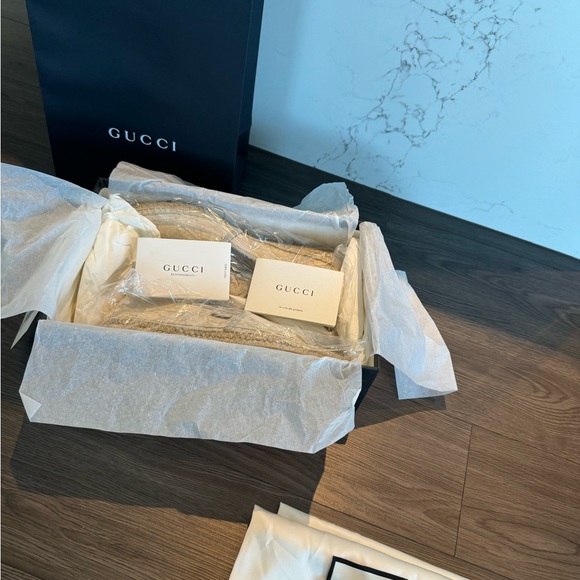 Brand New Gucci GG Canvas Leather Mystic White Espadrilles 39 - Picture 12 of 12